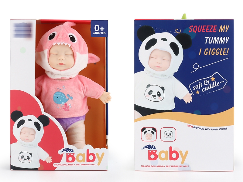 30CM SOOTHING PLUSH DOLL W/IC - HP1153755