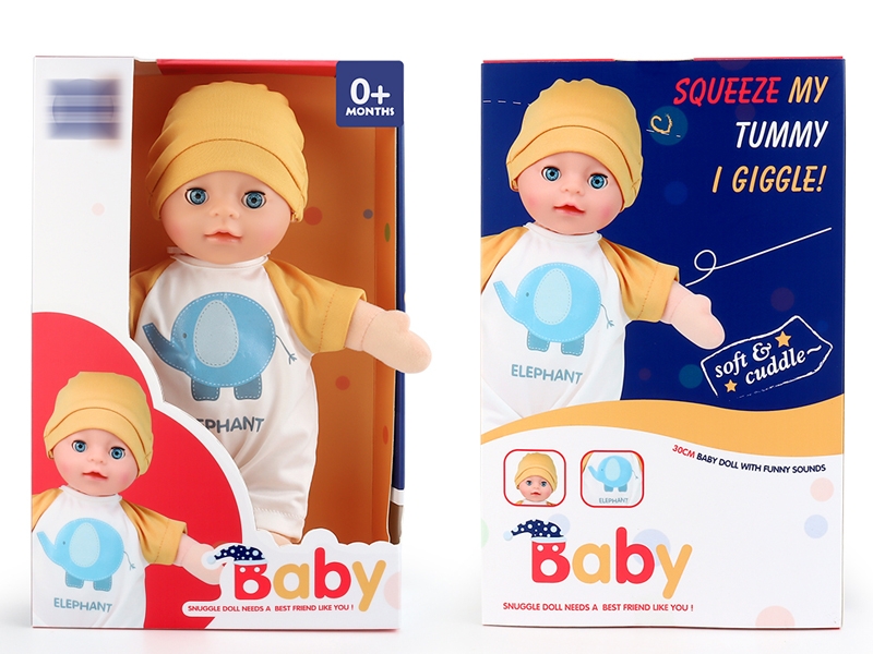 30CM SOOTHING PLUSH DOLL W/IC - HP1153761