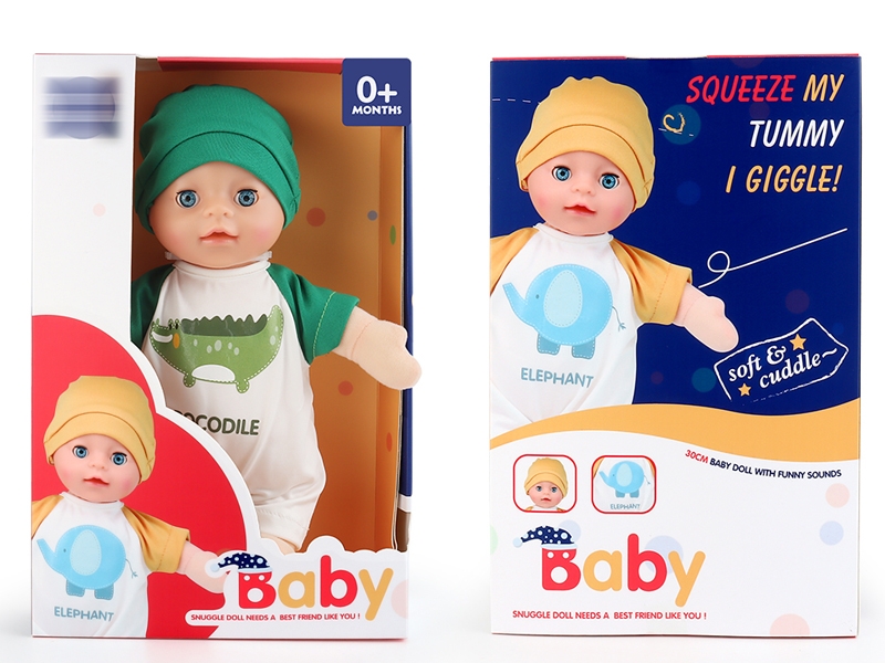 30CM SOOTHING PLUSH DOLL W/IC - HP1153764