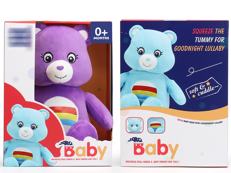 30CM SOOTHING PLUSH BEAR W/LIGHT & IC - HP1153771