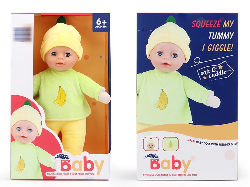 35CM SOOTHING PLUSH DOLL W/IC - HP1153774