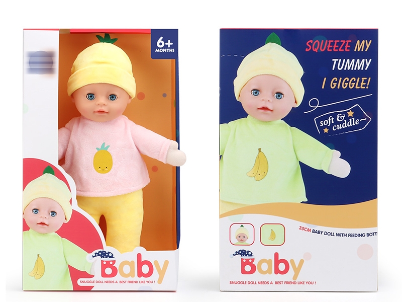 35CM SOOTHING PLUSH DOLL W/IC - HP1153775