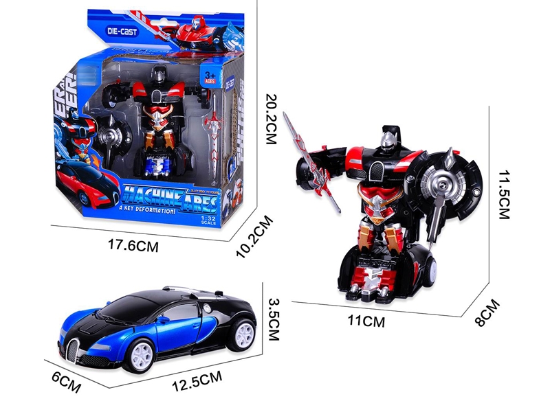 1：32 PILL BACK DIE CAST CAR(DEFORMATION) - HP1154069