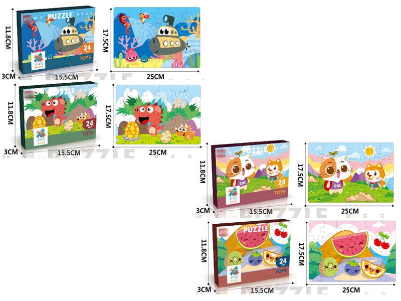 24 PCS PUZZLES  4ASST - HP1154544