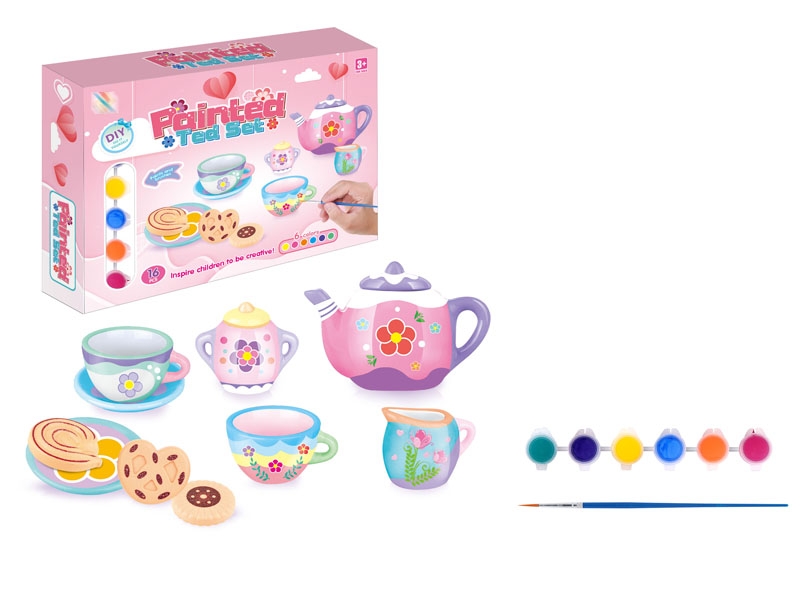 PAINTED TEA SET - HP1154736