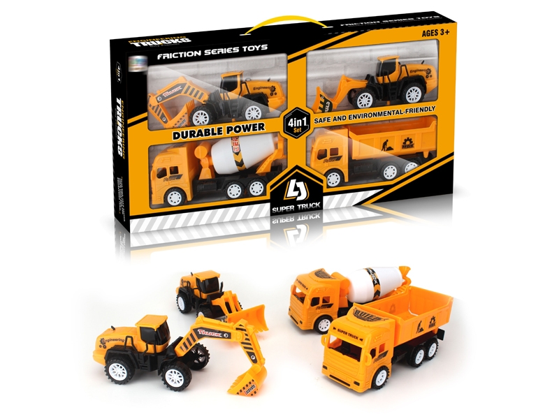 FRICTION CONSTRUCTION CAR 4PCS - HP1154874
