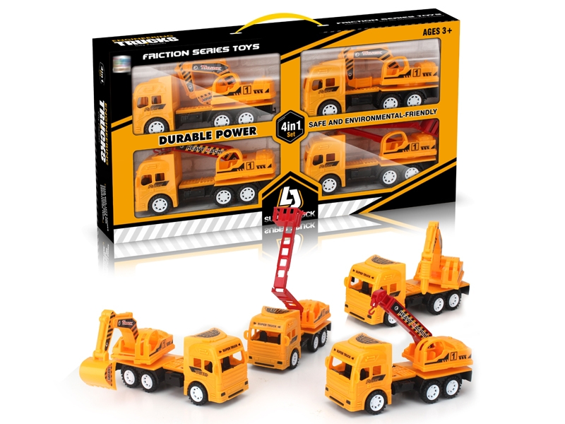 FRICTION CONSTRUCTION CAR 4PCS - HP1154876