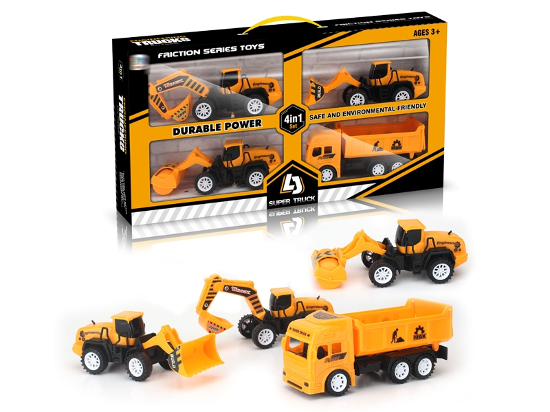 FRICTION CONSTRUCTION CAR 4PCS - HP1154877