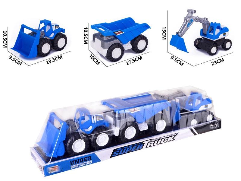 FREE WAY CONSTRUCTION CAR 3 PCS - HP1155542