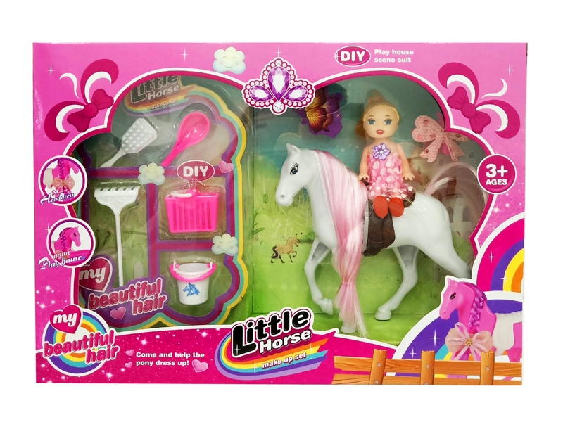 HORSE SET W/DOLL - HP1155735