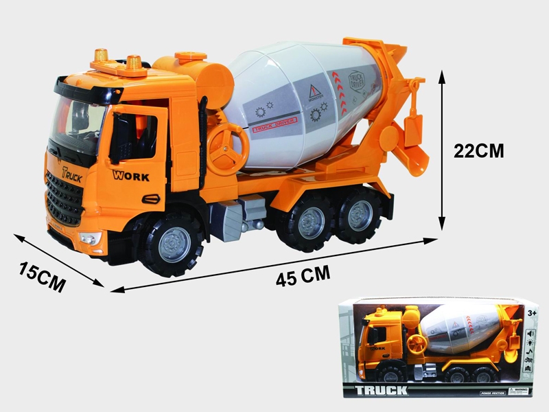 FRICTION CONSTRUCTION CAR W/MUSIC&LIGHT,CAN OPEN THE DOOR,NOT INCLUDED BATTERY - HP1155743