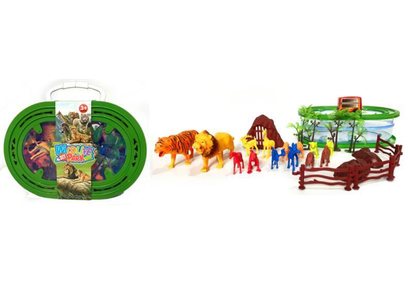 ANIMALS SET W/1PCS WIND UP CAR - HP1155748