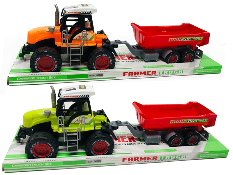 FRICTION FARMER TRUCK GREEN & LIGHT GREEN & YELLOW - HP1156322