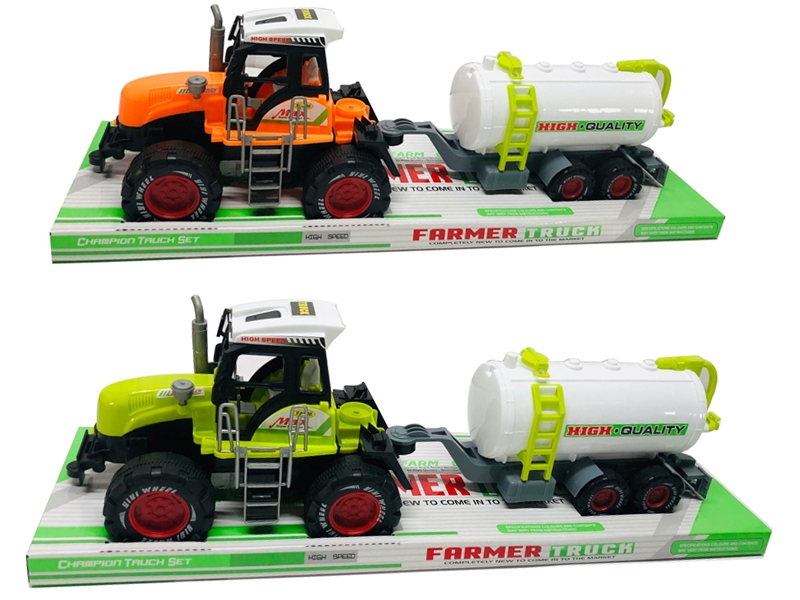 FRICTION FARMER TRUCK GREEN & LIGHT GREEN & YELLOW - HP1156323