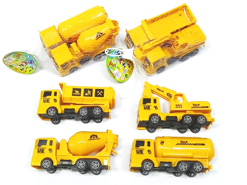 PULL BACK CONSTRUCTION CAR，4ASST - HP1156940