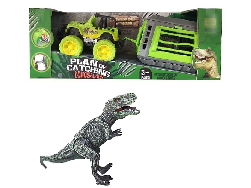 FRICTION CAR W/TYRANNOSAURUS REX - HP1157486