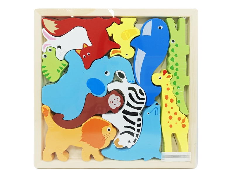 WOODEN PUZZLES 12PCS - HP1158393