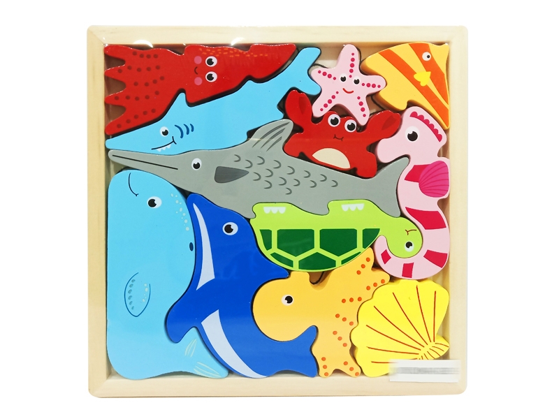 WOODEN PUZZLES 12PCS - HP1158394