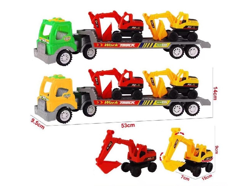 FRICTION TRUCK W/FREE WAY CONSTRUCTION CAR - HP1158537