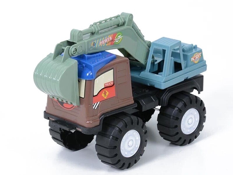 FREE WAY CONSTRUCTION CAR，BROWN/PINK - HP1158550