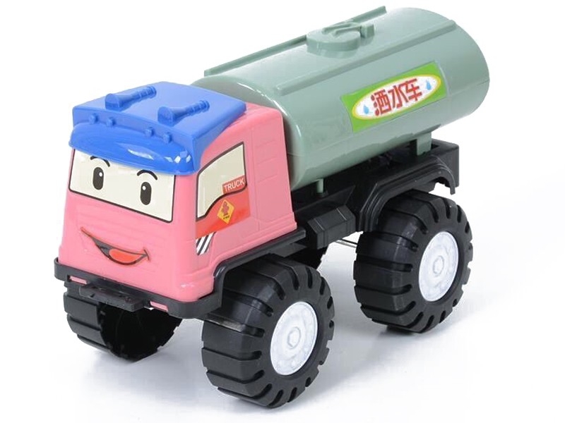 FREE WAY CONSTRUCTION CAR，BROWN/PINK - HP1158554