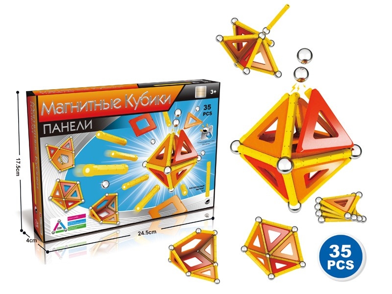 3D MAGNETIC BLOCKS 35PCS(RUSSIAN) - HP1158899