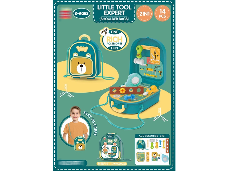 PLASTIC SHOULDER BAG W/TOOL SET - HP1159218