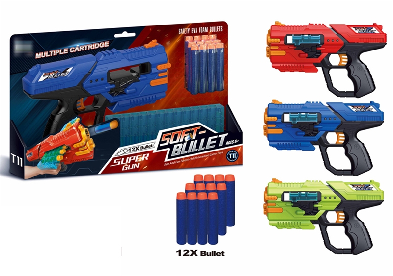 SOFT SHOOTING GUN  12PCS BULLETS - HP1159469