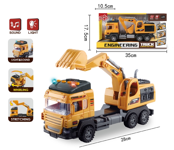 FRICTION CONSTRUCTION TRUCK W/LIGHT & MUSIC - HP1159597
