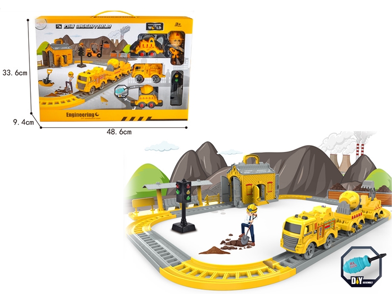 DIY CONSTRUCTION CAR RAILWAY SET - HP1159664