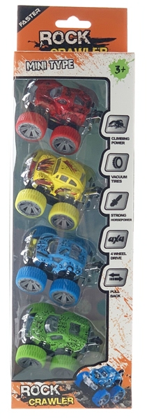 PULL BACK CAR 4PCS,8ASST - HP1159852