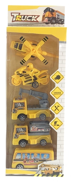 PULL BACK CONSTRUCTION CAR 5PCS - HP1159866