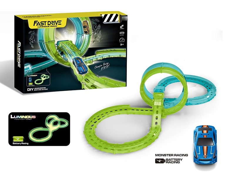 B/O RAIL TRAIN +1 CAR W/LIGHT,INCLUDED BATTERY3.7+USB - HP1160118