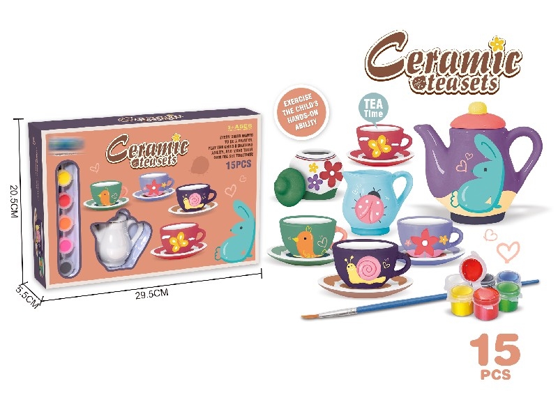 PAINTED PORCELAIN TEA SET - HP1160900