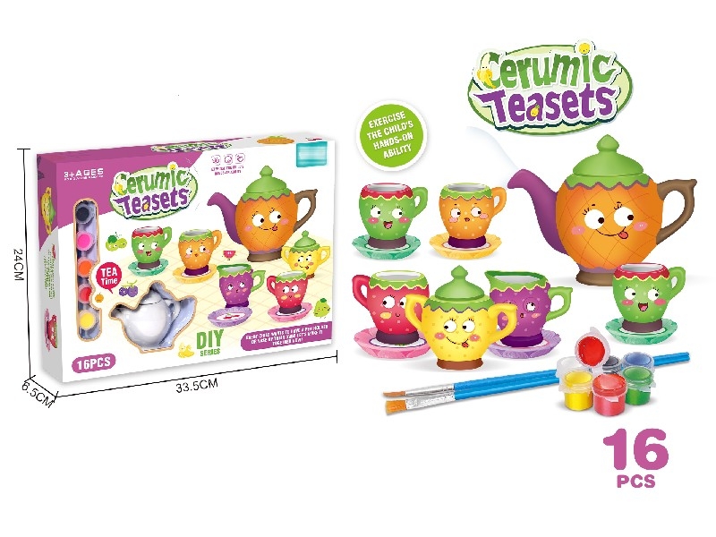 PAINTED PORCELAIN TEA SET - HP1160910