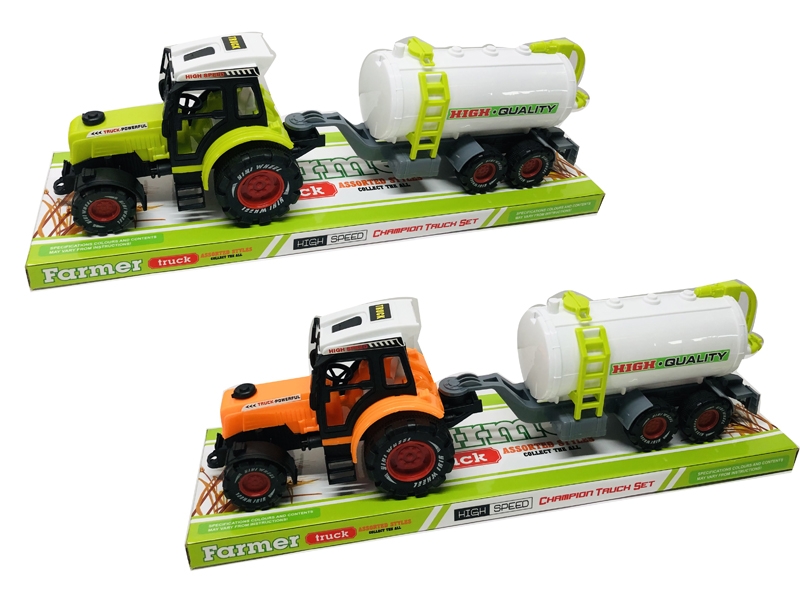 FRICTION FARMER TRUCK，YELLOW/GREEN - HP1161719