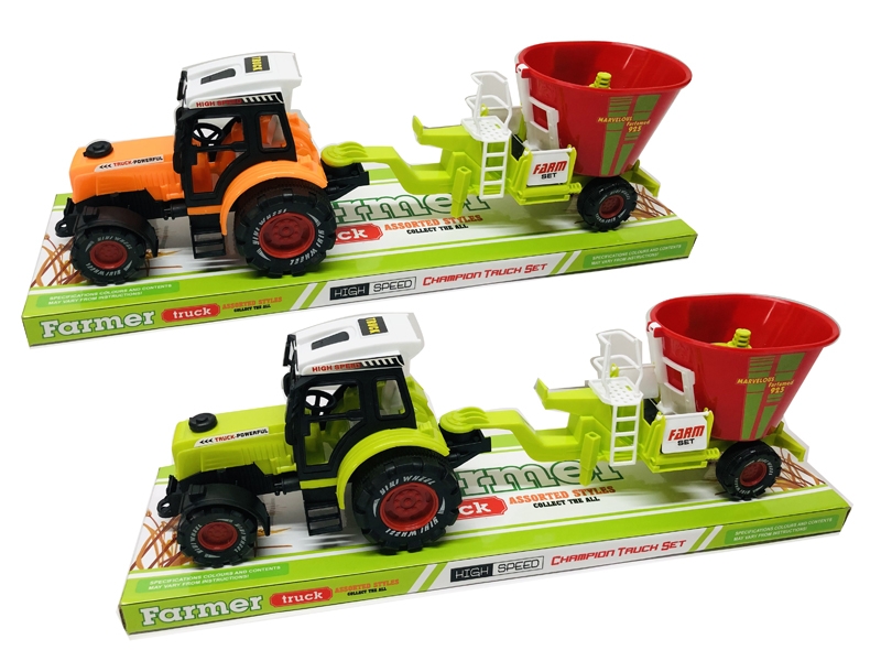FRICTION FARMER TRUCK，YELLOW/GREEN - HP1161720