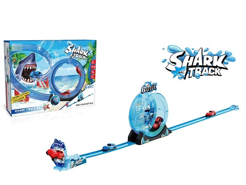 SHARK TRACK CAR SET W/1 PULL BACK CAR - HP1162289