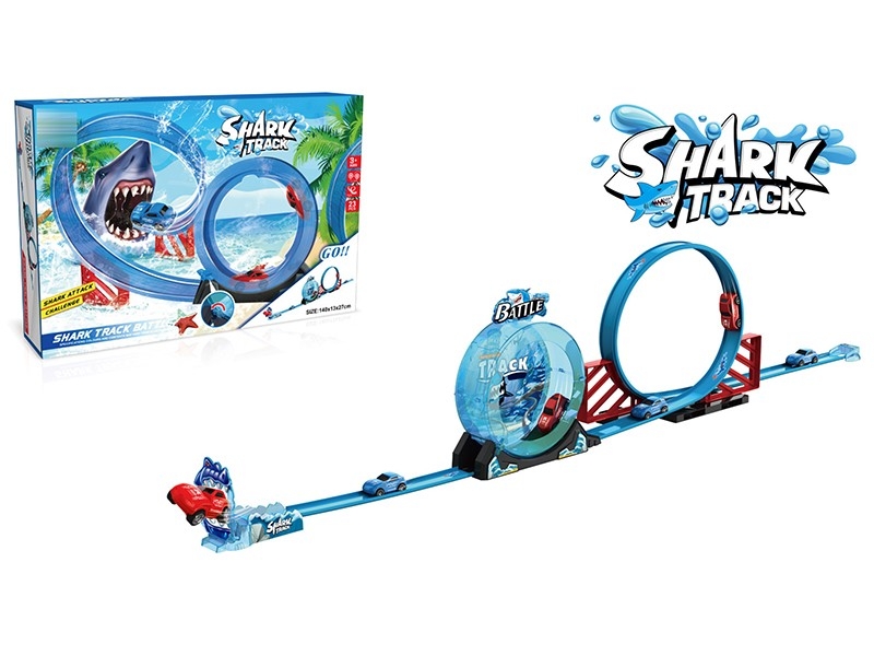 SHARK TRACK CAR SET W/1 PULL BACK CAR - HP1162290
