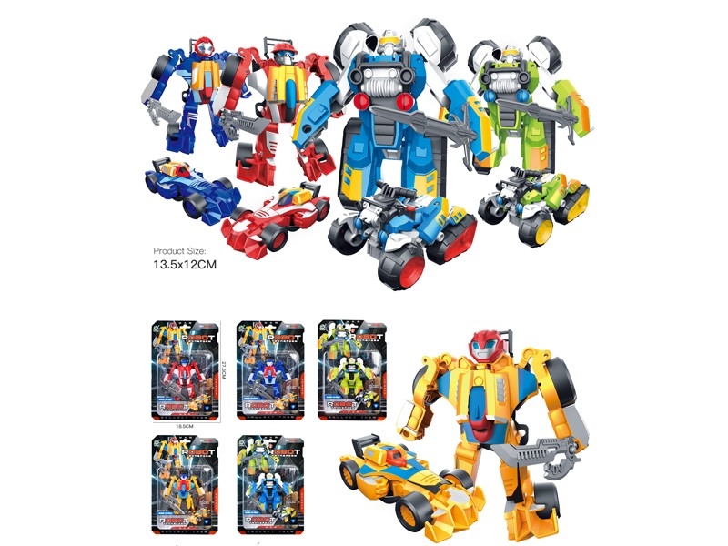 TRANSFORMED CAR,2ASST,RED/YELLOW/BLUE,YELLOW/GREEN - HP1162791