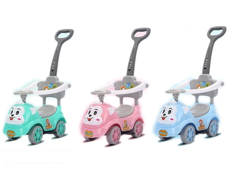B/O CHILD CAR W/EARLY EDUCATION & LIGHT & MUSIC,PINK/BLUE/GREEN - HP1162888