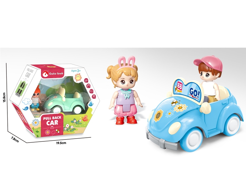 PULL BACK CAR+DOLL - HP1163628