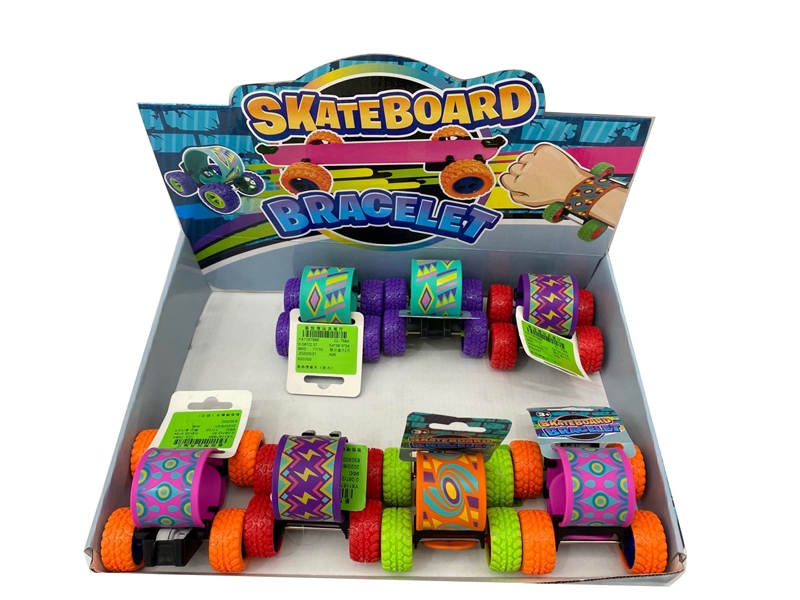 BRACELET SKATEBOARD CAR 12PCS/DISPLAY BOX - HP1163632