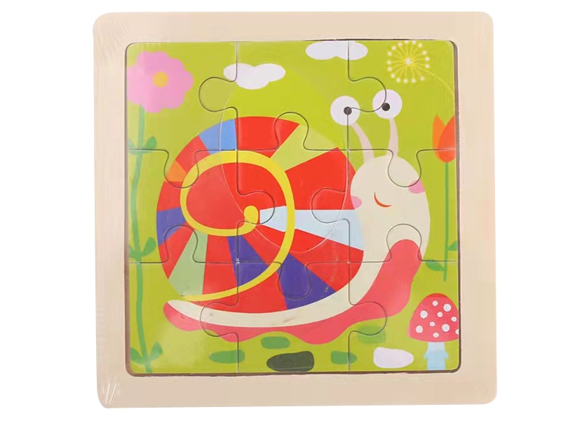 WOODEN PUZZLE 9PCS - HP1163812