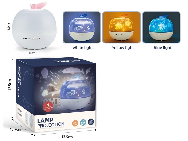 LAMP PROJECTION W/360 ROTATION STARRY SKY NIGHT LIGHT - HP1163908