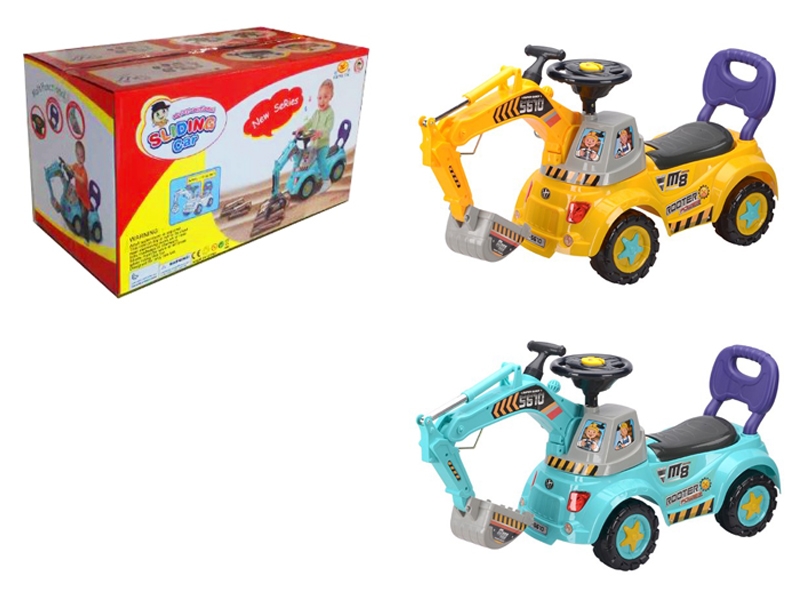 B/O CHILDREN CAR W/LIGHT，BLUE/YELLOW - HP1163917