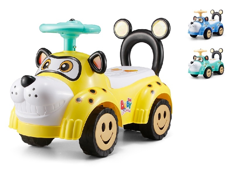 RIDE ON CAR W/MUSIC & LIGHT, YELLOW, BLUE & GREEN - HP1164085