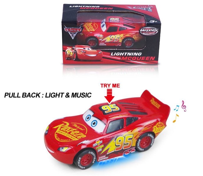 PULL BACK DIE CAST CAR W/LIGHT&MUSIC - HP1164231