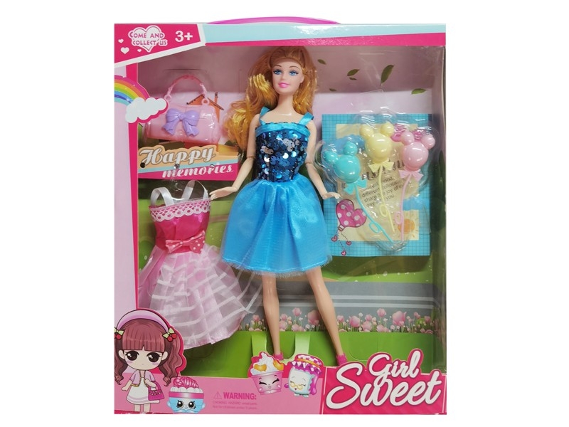 11.5” SOLID BODY DOLL W/ACCESSORIES - HP1164354