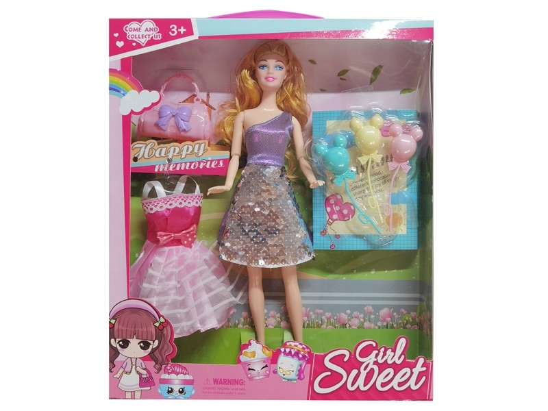 11.5” SOLID BODY DOLL W/ACCESSORIES - HP1164357